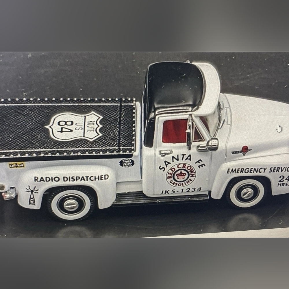 Vintage Matchbox 1955 Ford F100 Red Crown Emergency Service YRS06/B-M w/COA 1:43
